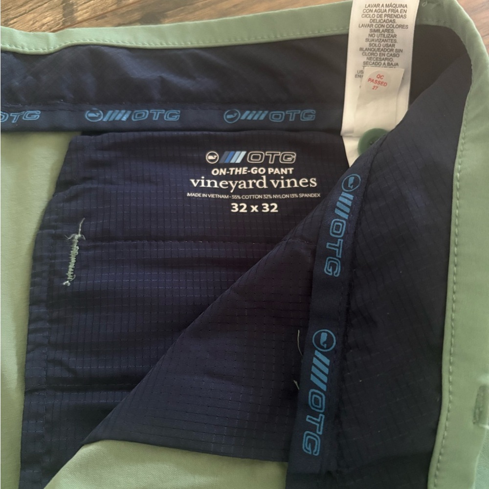 Vineyard Vines Golf Pants Performance On The Go 32 x 32 Starboard Green - Picture 4 of 8